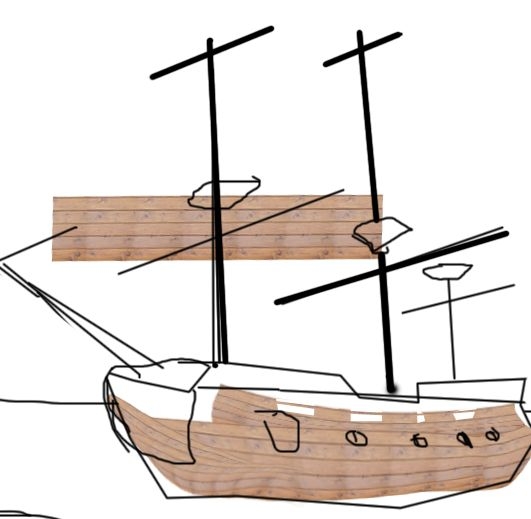 Creation of Ghost Ship: Step 3